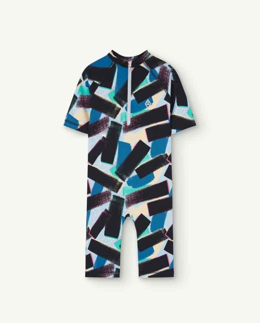 Kind The Animals Observatory | Blauw Caterpillar Rash Guard-Pak