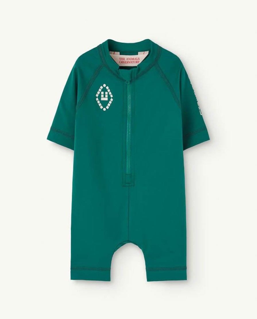 Baby The Animals Observatory | Groen Caterpillar Baby Rash Guard-Pakje