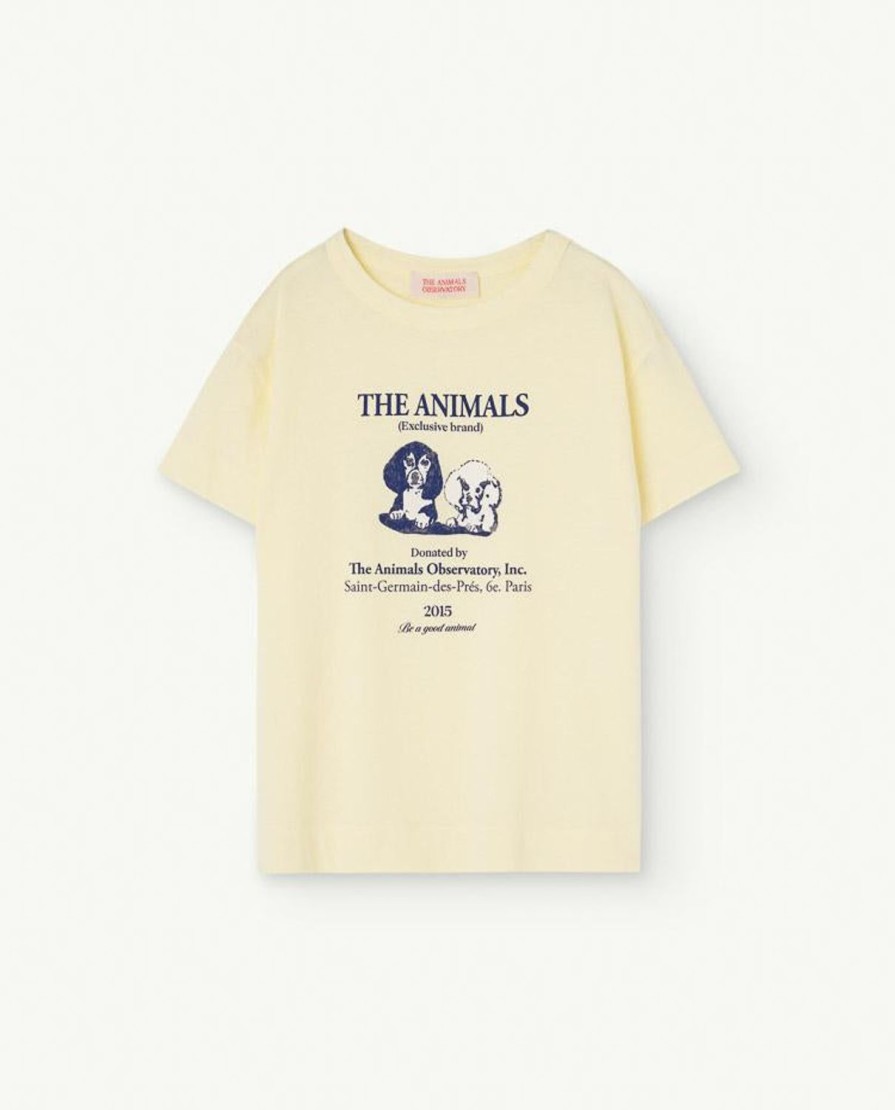 Kind The Animals Observatory | Zacht Geel Haan T-Shirt