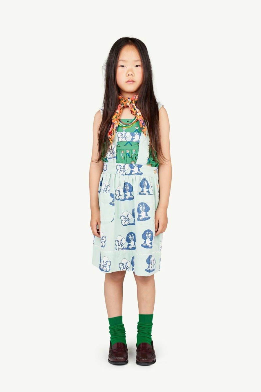 Kind The Animals Observatory | Turquoise Koe Overall Jurk