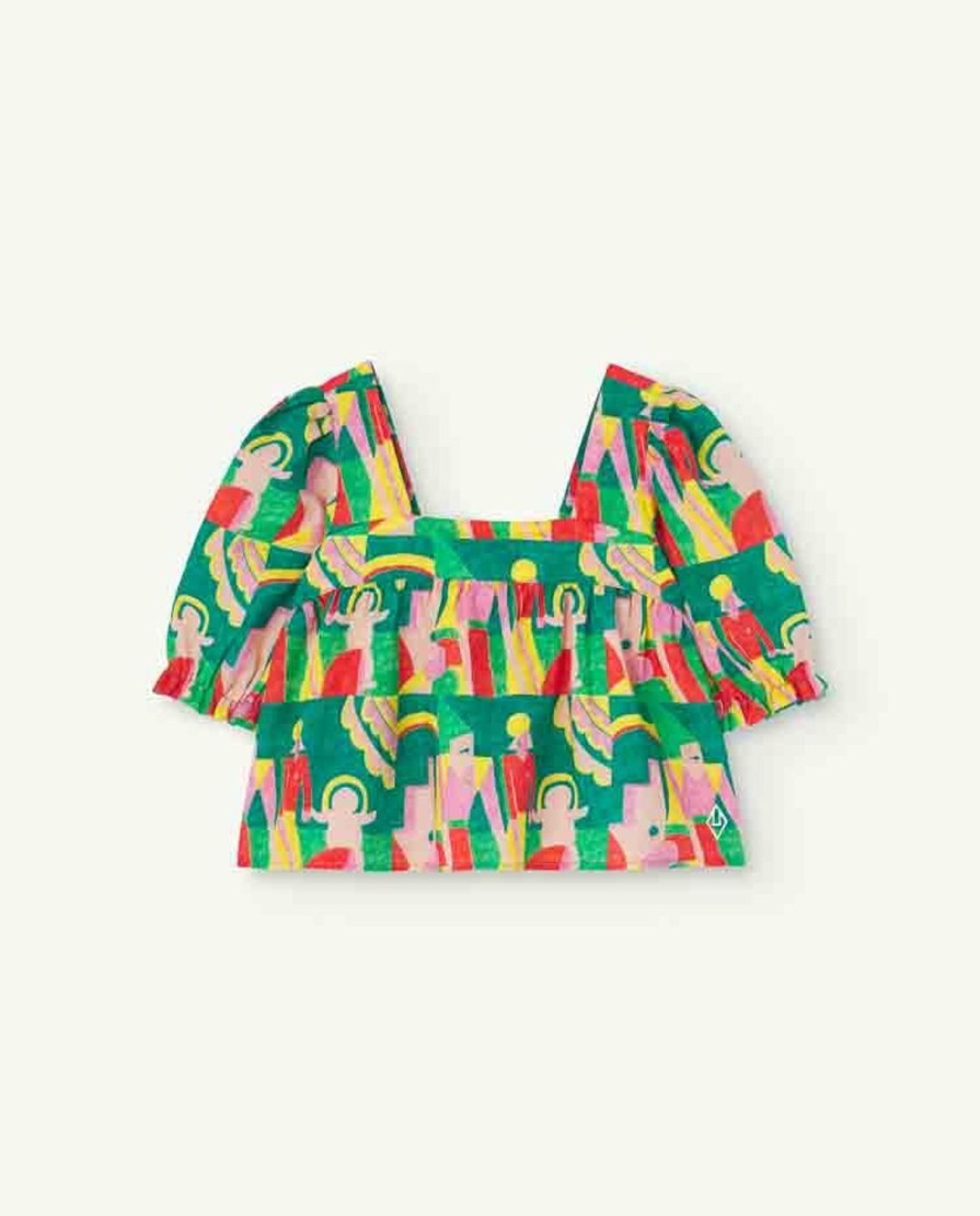 Kind The Animals Observatory | Groene Mandrilblouse