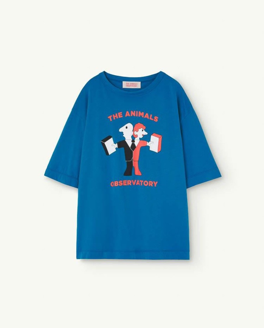 Kind The Animals Observatory | Oversized T-Shirt Met Blauwe Haan