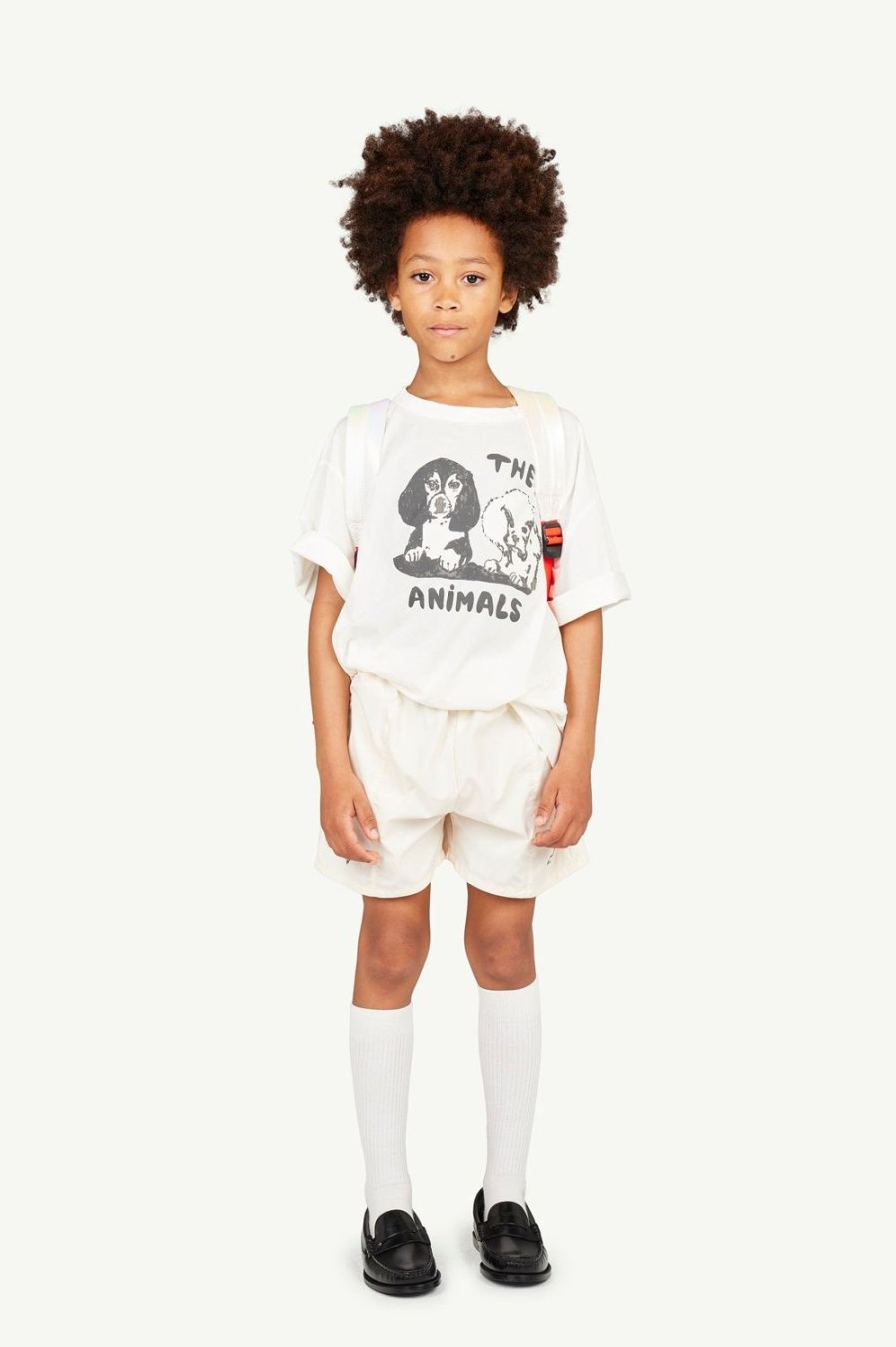 Kind The Animals Observatory | Witte Puppy'S Haan Oversize T-Shirt