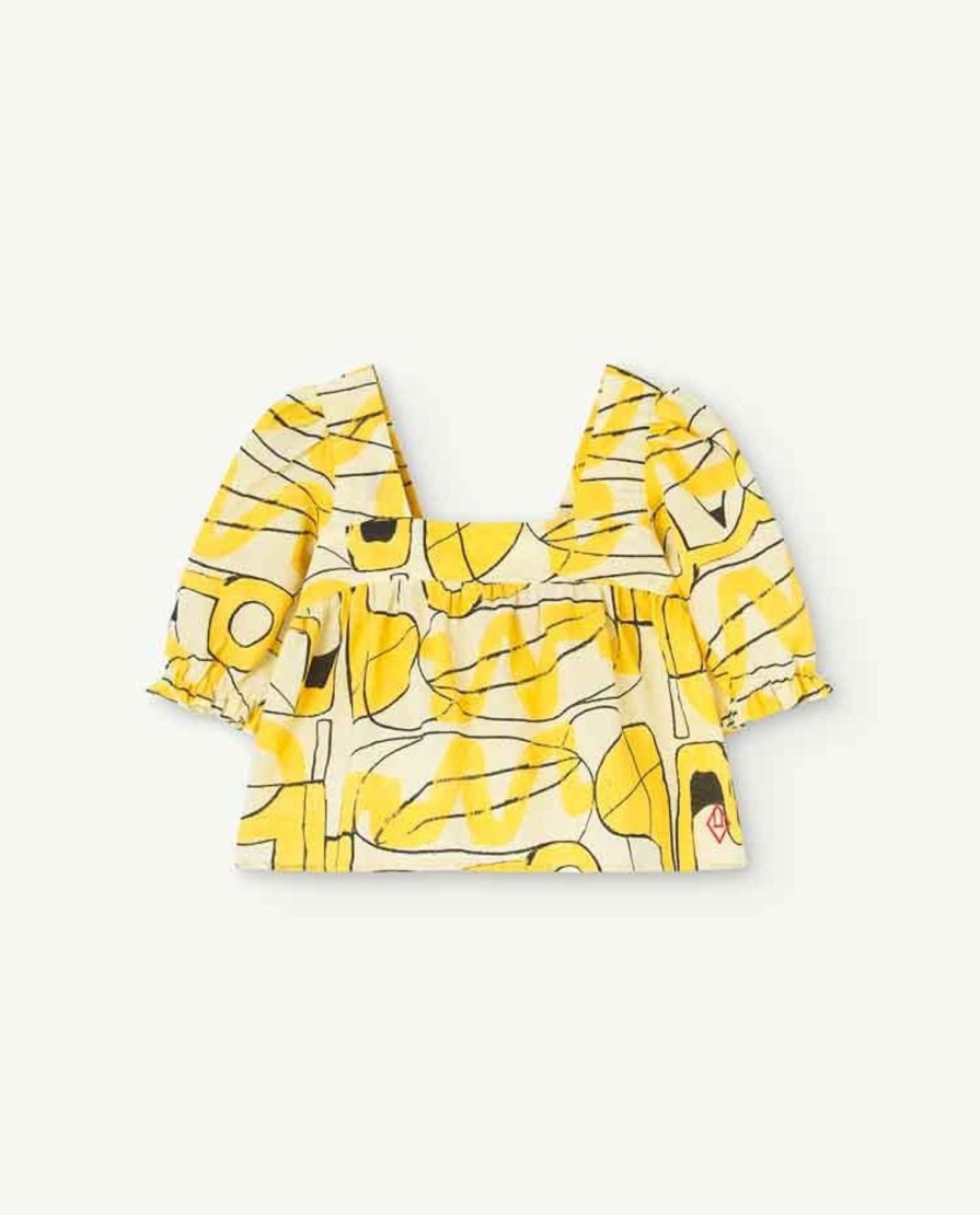 Kind The Animals Observatory | Zachte Gele Mandrilblouse