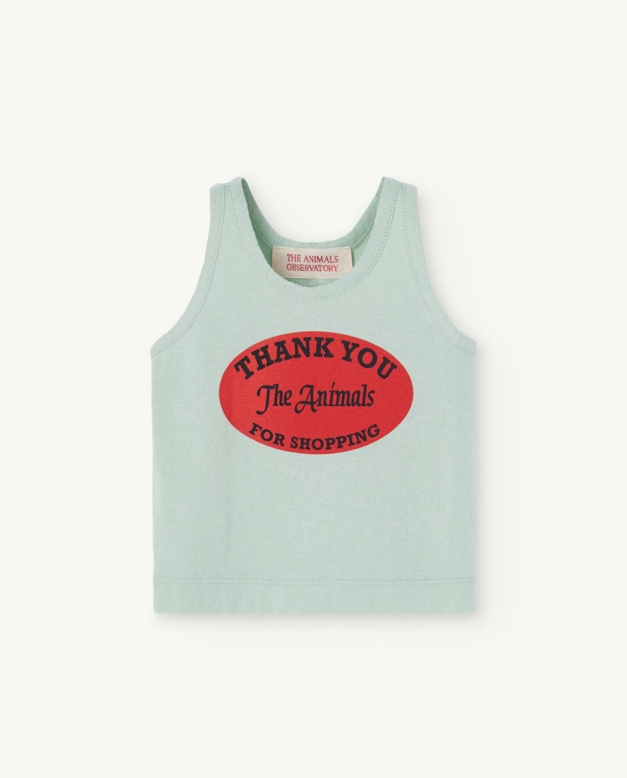 Baby The Animals Observatory | Turkoois Kikker Baby Tanktop