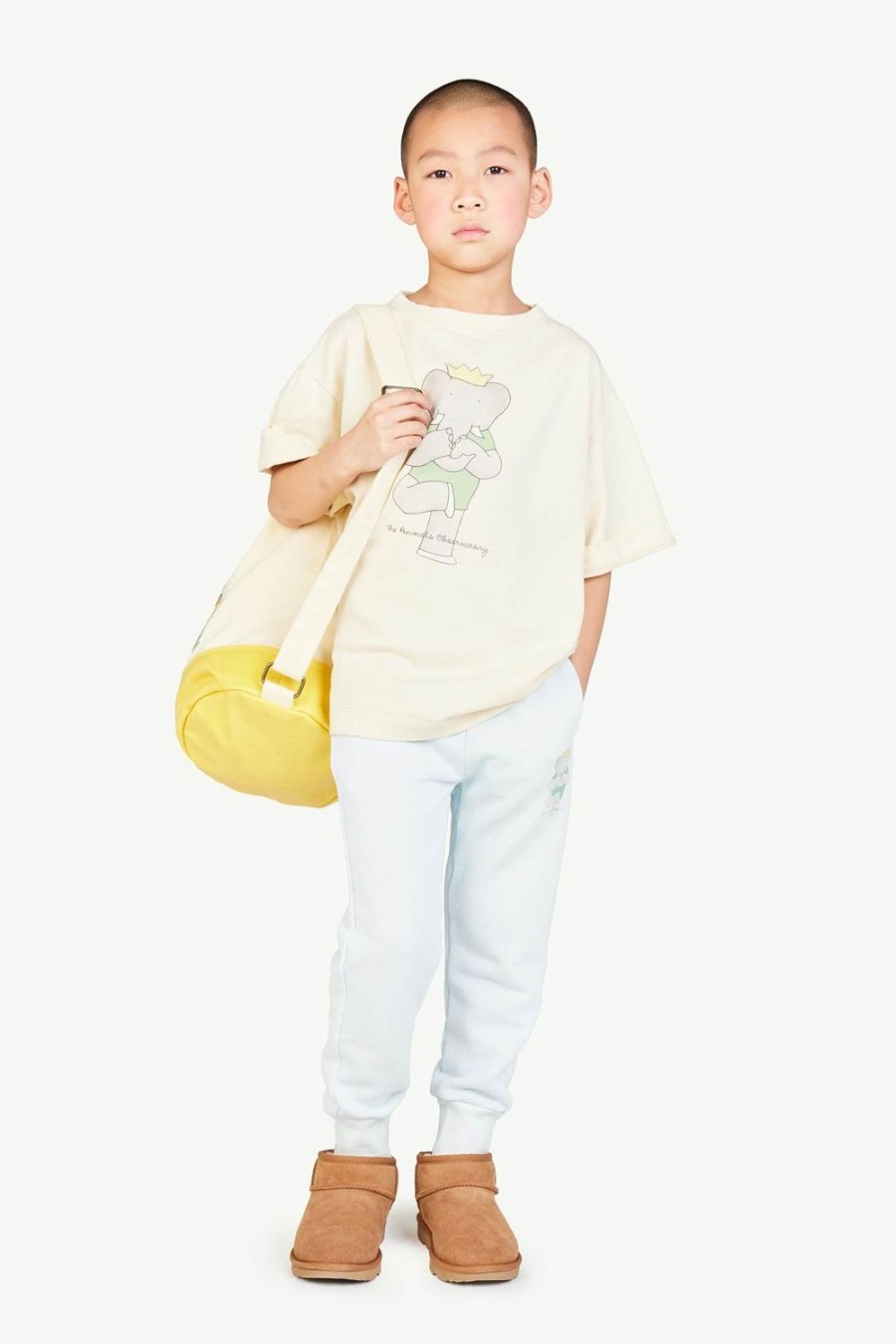 Kind The Animals Observatory | Babar Yoga Ecru Haan Oversized T-Shirt