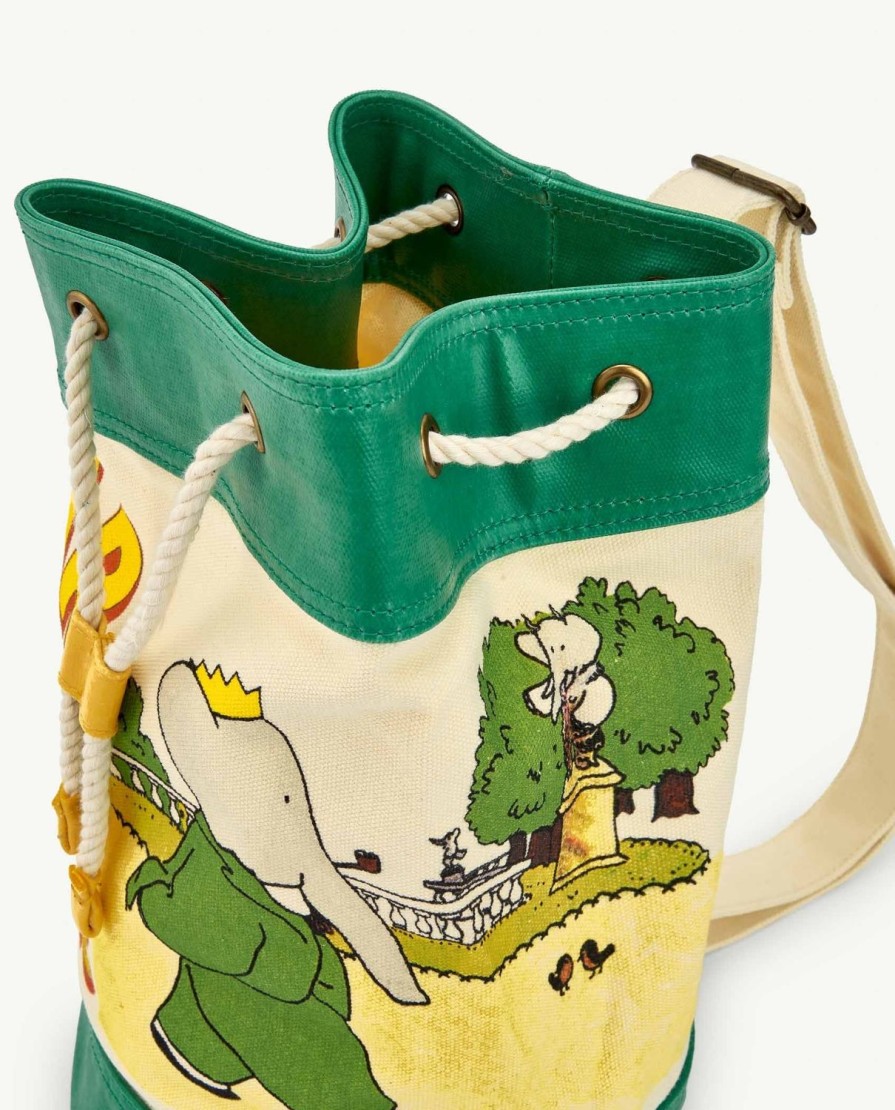 Accessoires The Animals Observatory | Babar Groene Rugzak Met Trekkoord