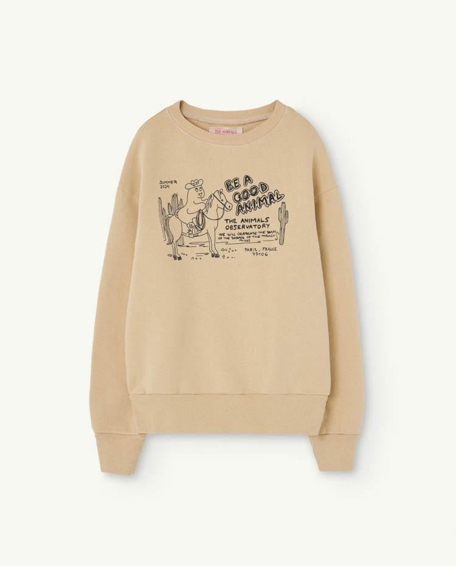 Kind The Animals Observatory | Westers Beige Beer Sweatshirt