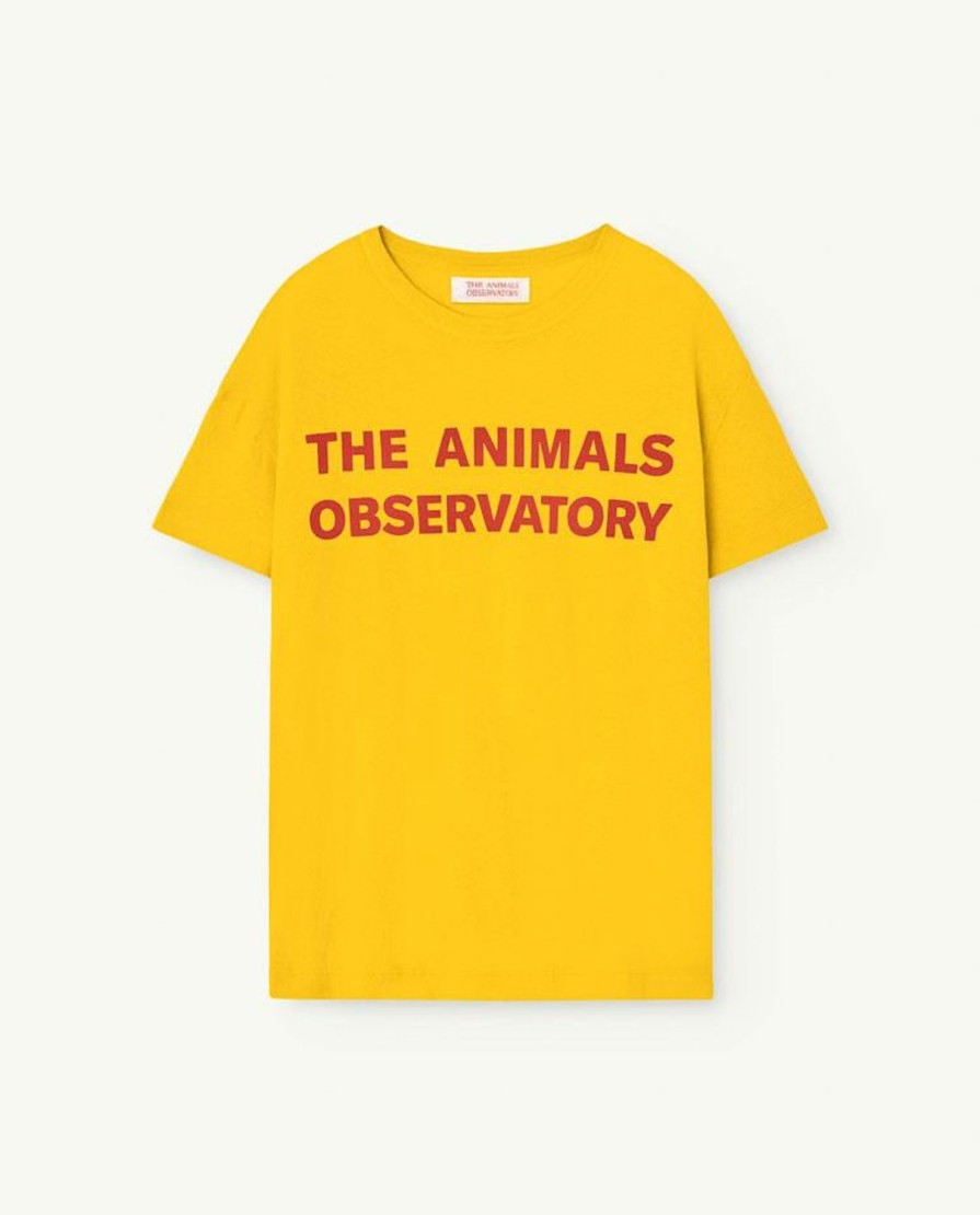 Vrouw The Animals Observatory | Geel Orion T-Shirt Voor Volwassenen