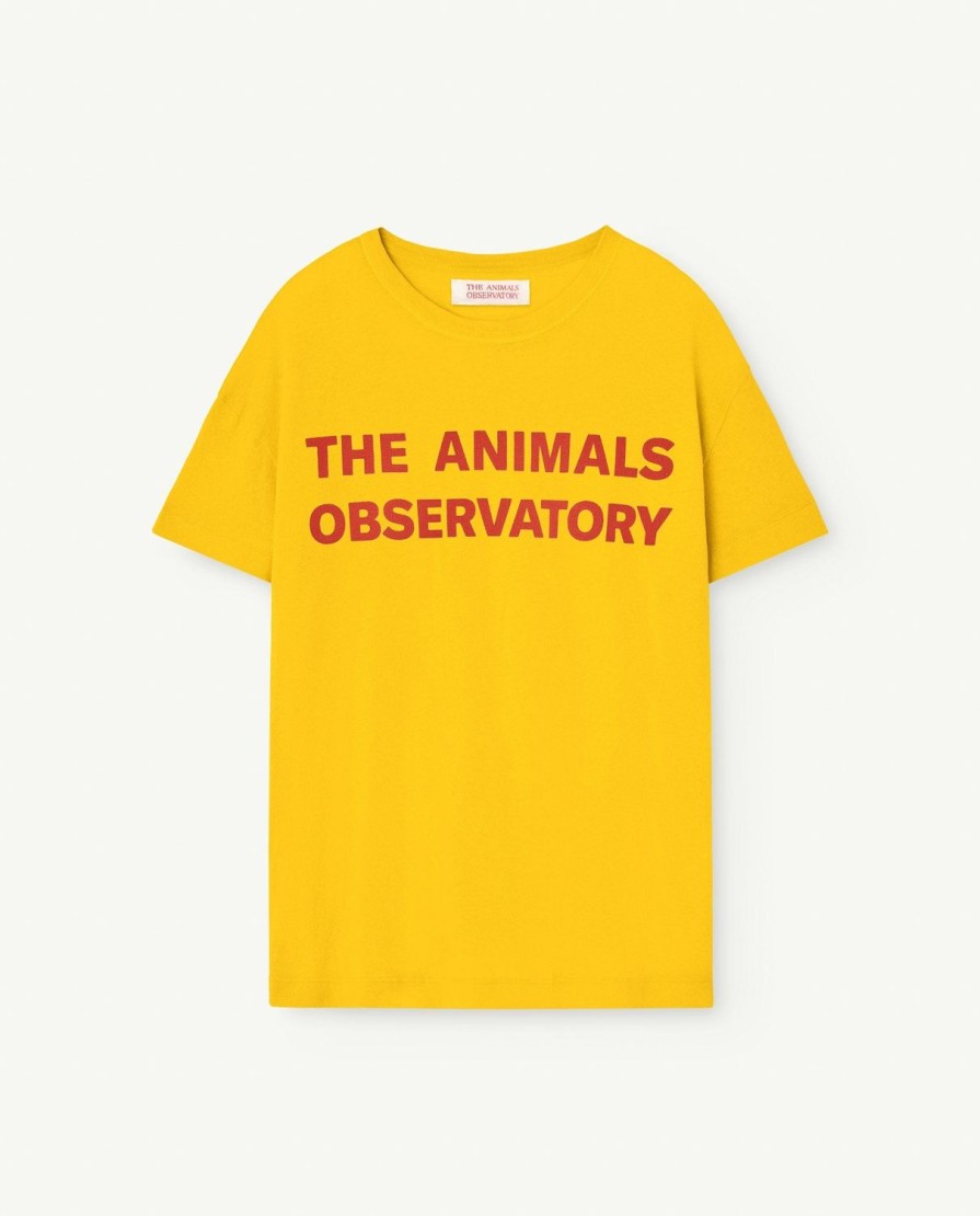 Vrouw The Animals Observatory | Geel Orion T-Shirt Voor Volwassenen