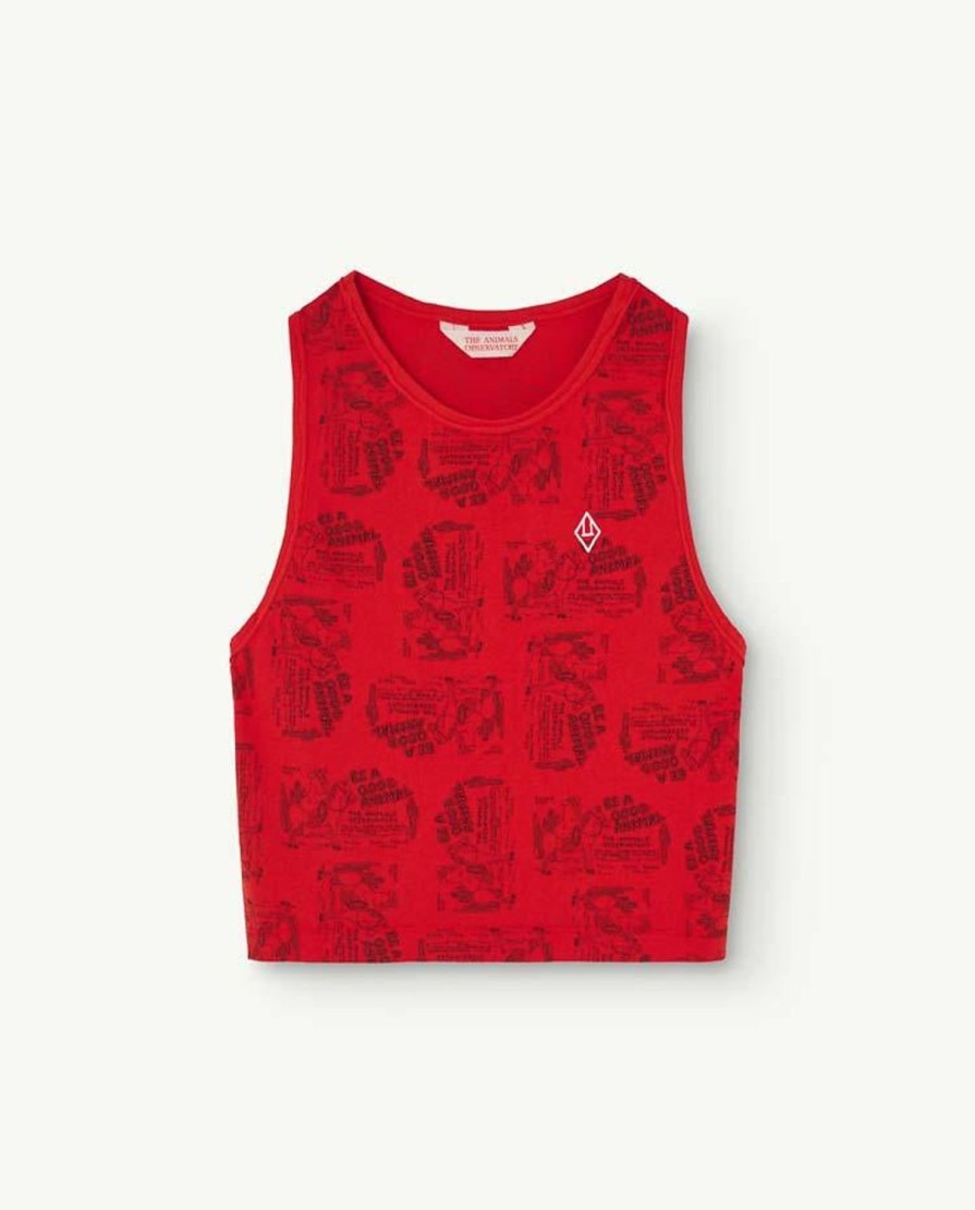 Kind The Animals Observatory | Rode Cowboy Kikker Tanktop