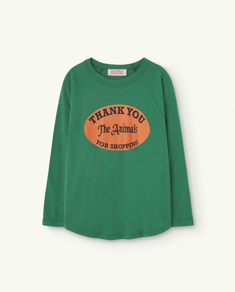 Kind The Animals Observatory | Groen Miereneter T-Shirt Met Lange Mouwen