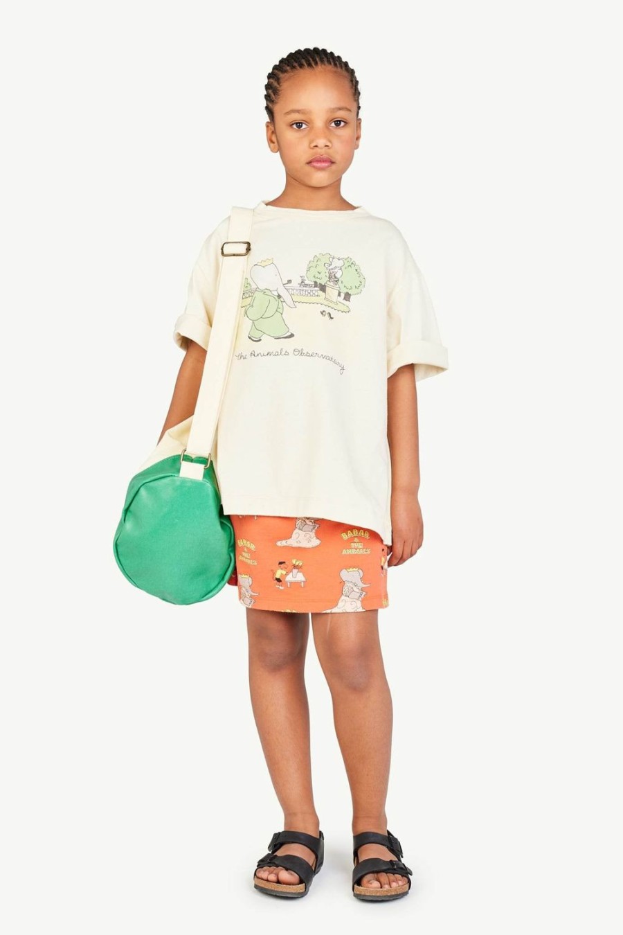 Kind The Animals Observatory | Babar Ecru Oversized T-Shirt Met Haan